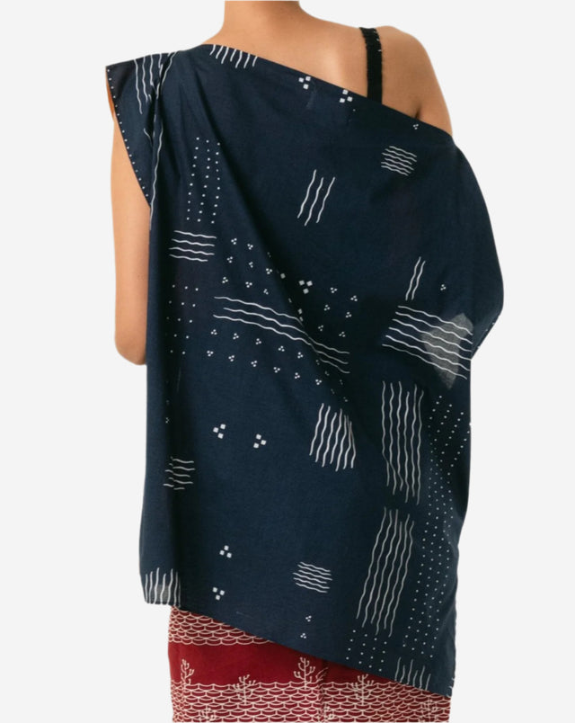 "Ombak Laut" - Boxy Top