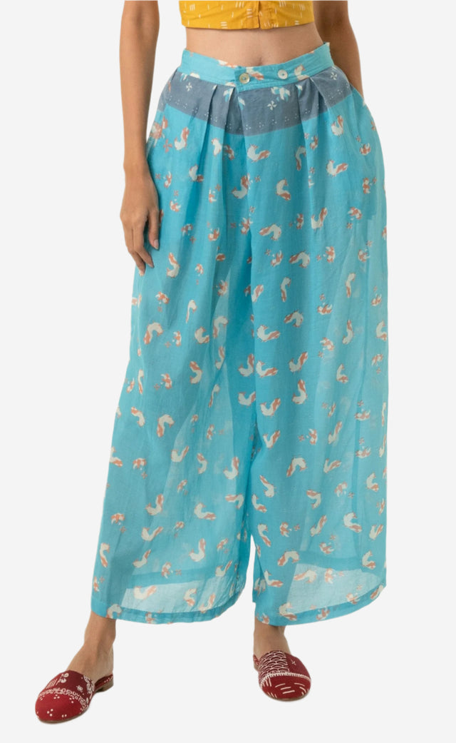"Ayam" - Two Buttons Maxi Pants