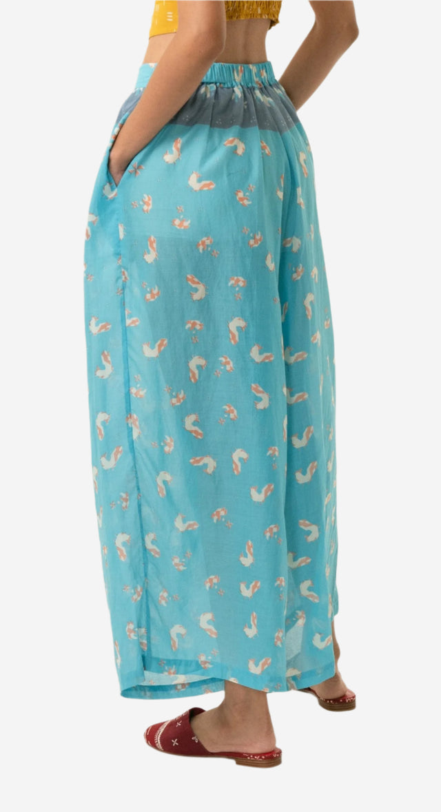 "Ayam" - Two Buttons Maxi Pants