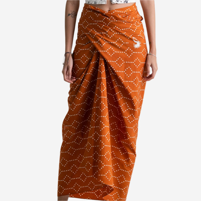 "Nitik Ayam" - Wrap Skirt