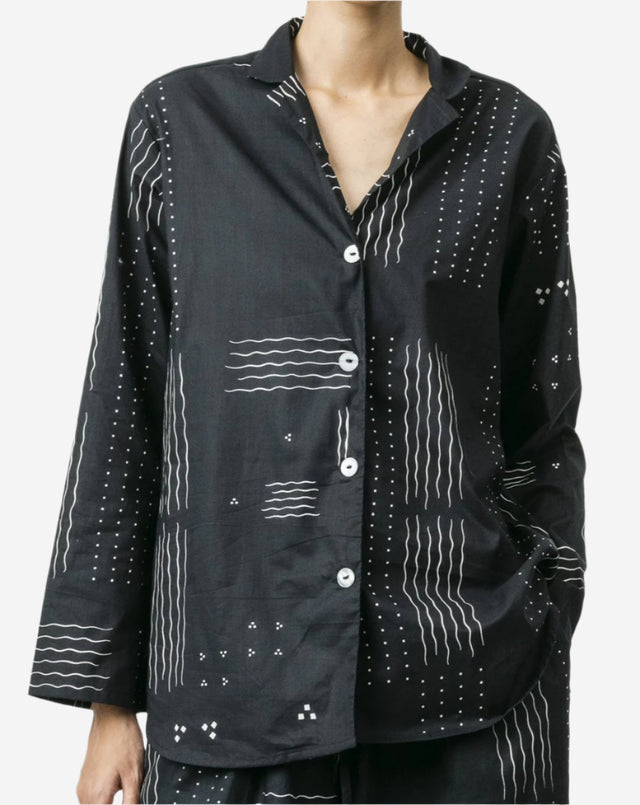 "Ombak Laut" - Woman's Tilem Pajama Set