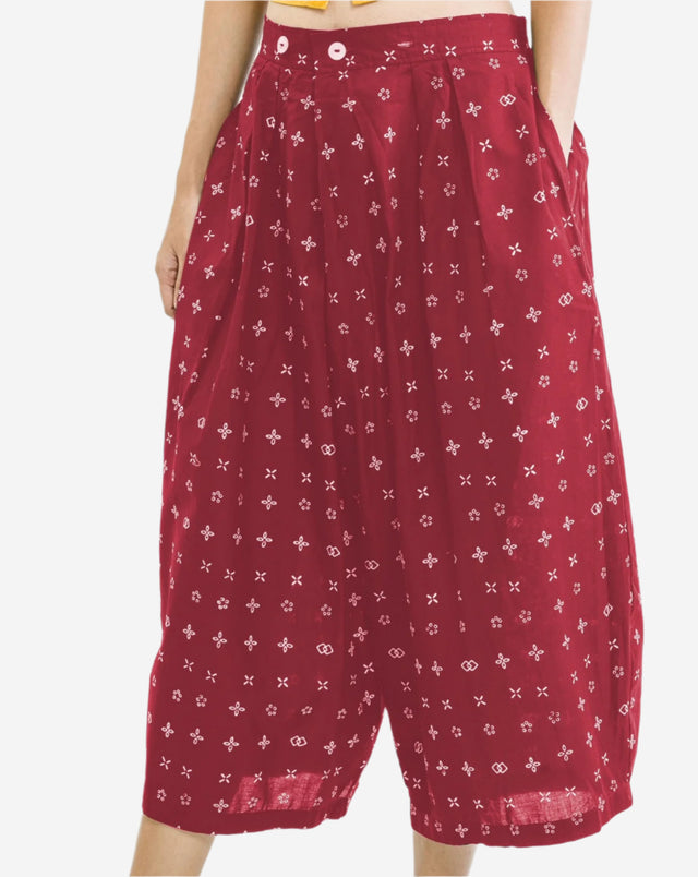 "Wiji" - Two Buttons Midi Pants