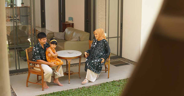 Ayu Srikandi Agung family enjoying a nature-themed vacation, displaying their commitment to sustainable living and eco-friendly practices