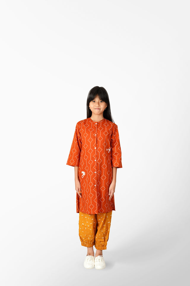 "Nitik Ayam" - Kids Baju Panjang