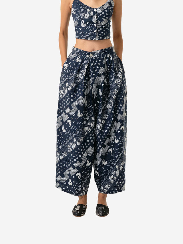 "Tambal" - Two Buttons Maxi Pants