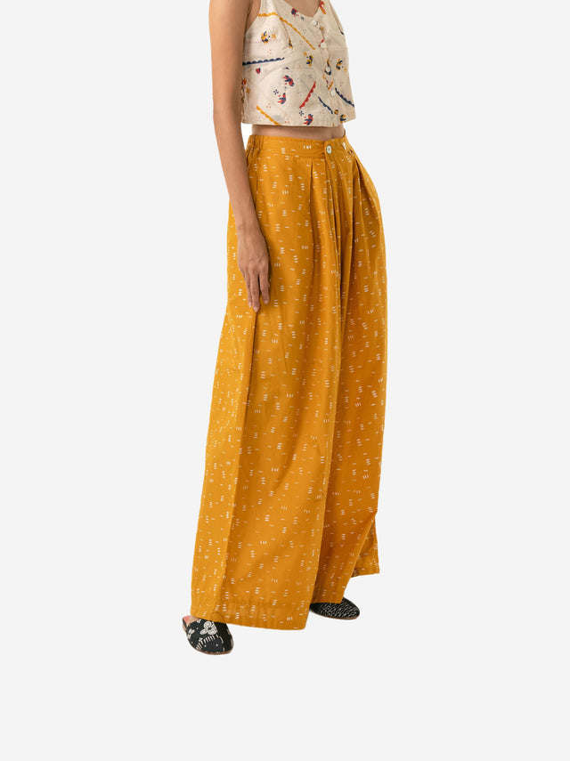 "Bambu" - Two Buttons Maxi Pants