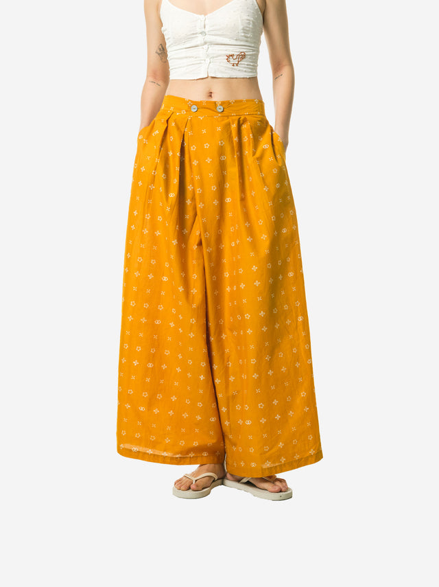 "Wiji" - Two Buttons Maxi Pants