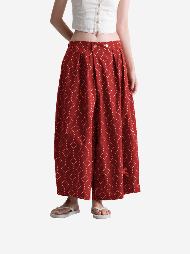 "Nitik Ayam" - Two Buttons Midi Pants