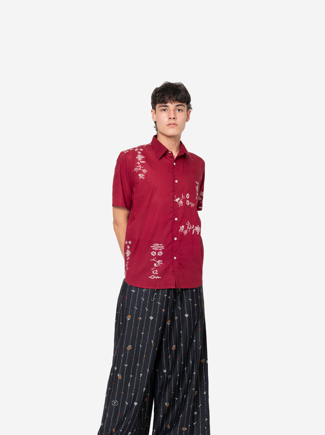 "Sejauh Mata Memandang X Dian Sastrowardoyo" "Tumbuh Acak" - Short Sleeve Shirt