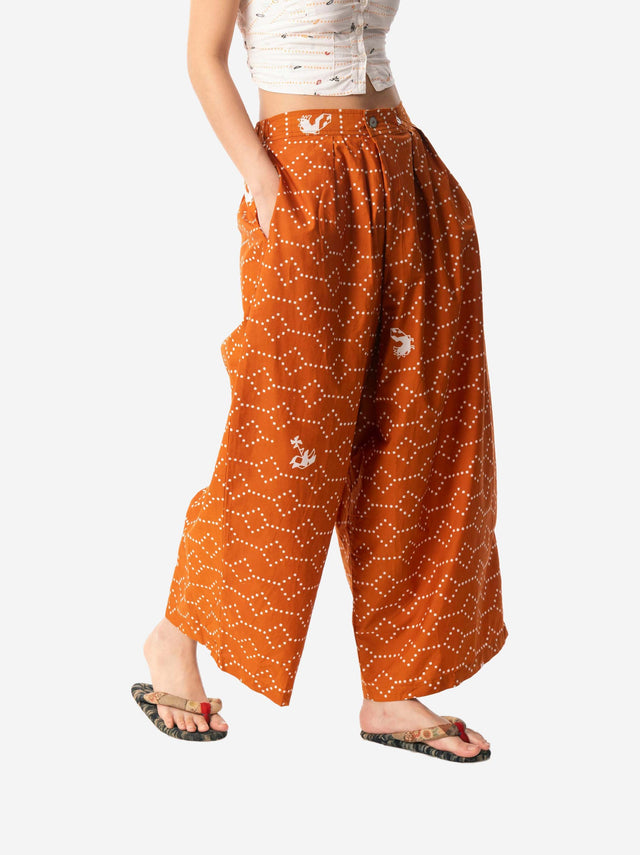 "Nitik Ayam" - Two Buttons Maxi Pants