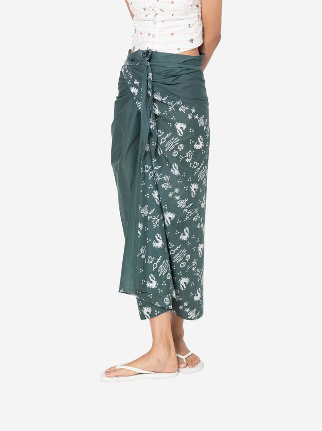 "Tumbuh" Pagi Sore - Wrap Skirt