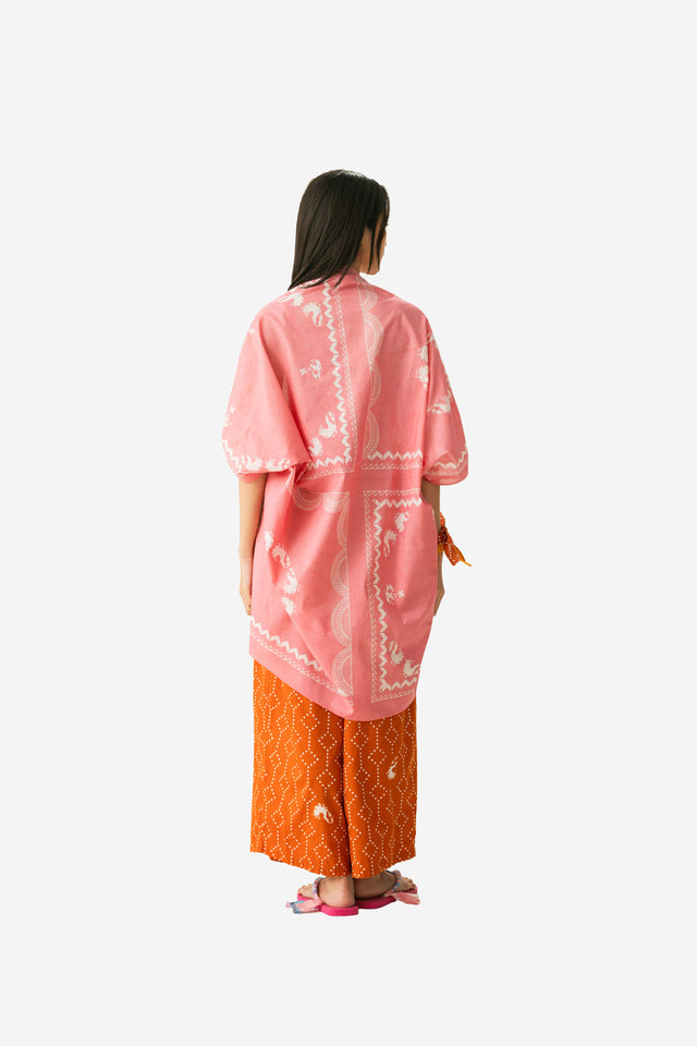 “Puspa” - Ayam Empat Kotak Outer, Plant-Based Dye