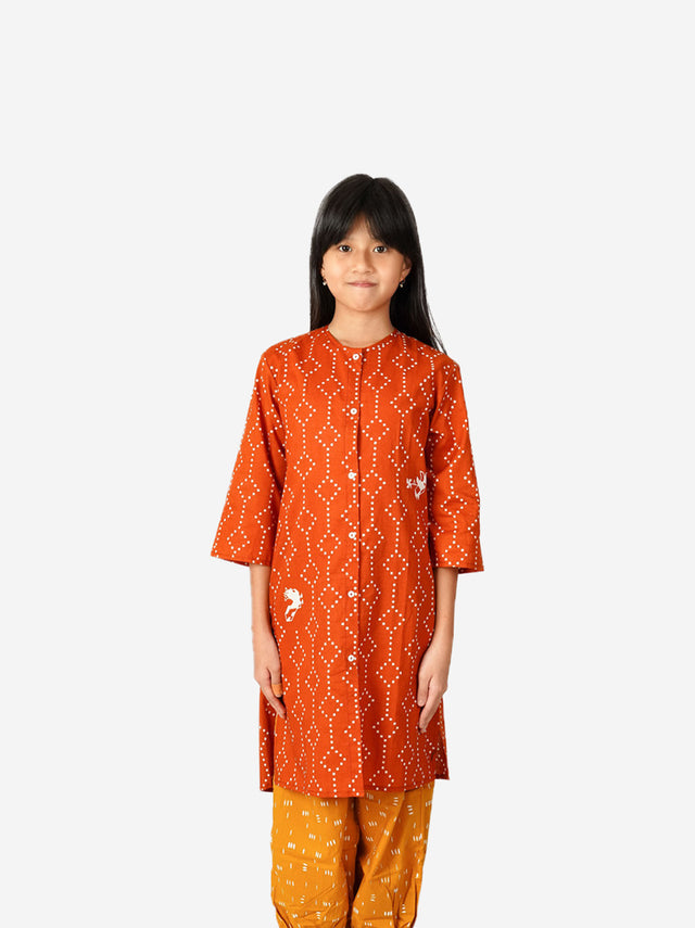 "Nitik Ayam" - Kids Baju Panjang