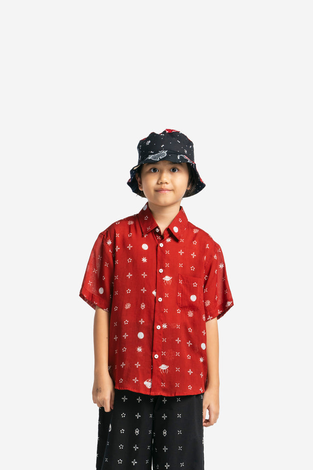 ”Sejauh Mata Memandang X Eko Nugroho” Kids Short Sleeve Shirt