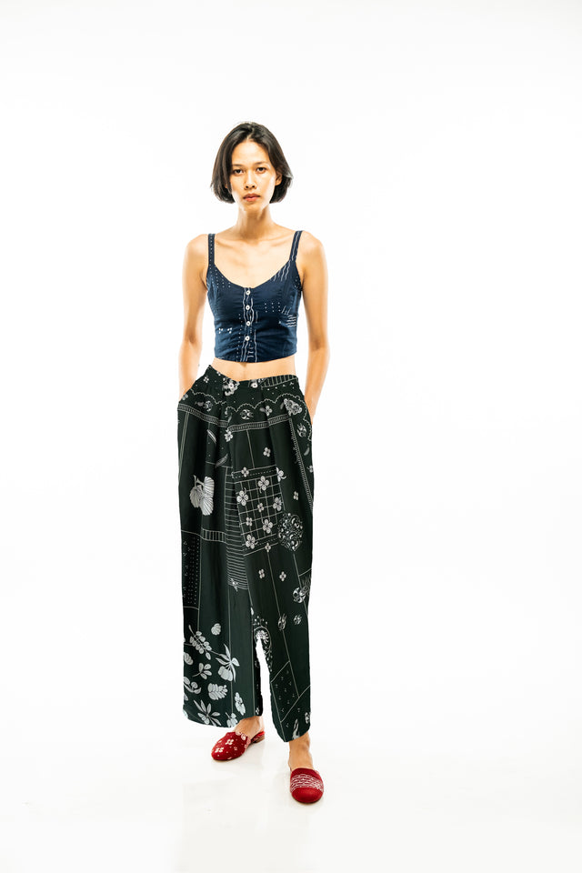 "Tambal" - Two Buttons Maxi Pants