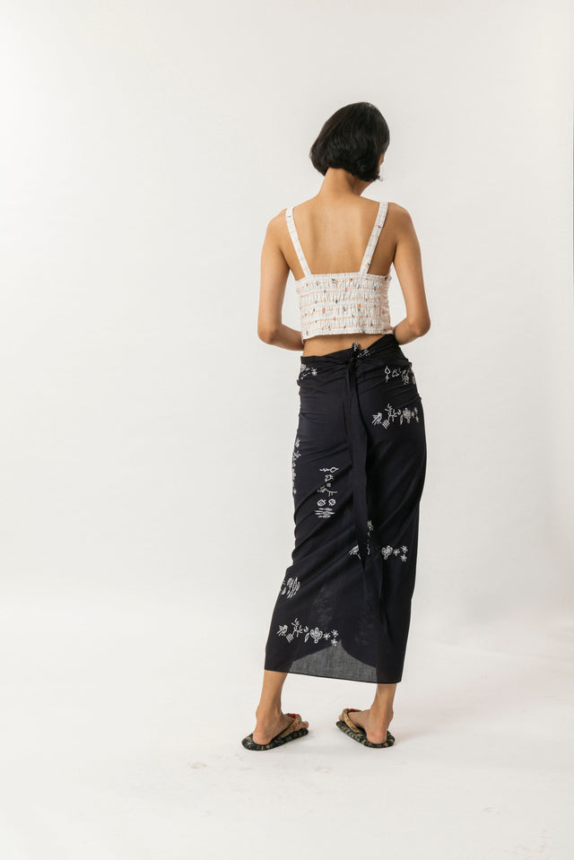 "Tumbuh" Acak - Wrap Skirt