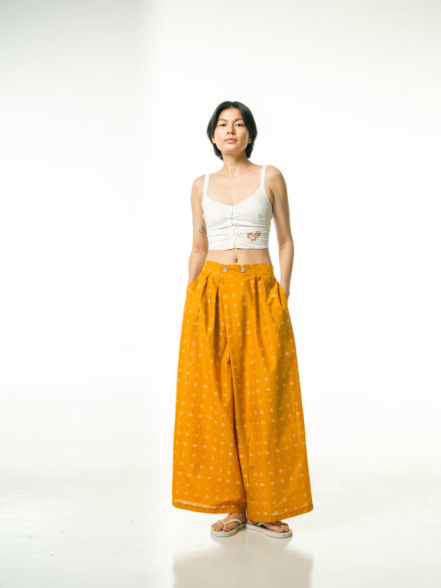 "Wiji" - Two Buttons Maxi Pants