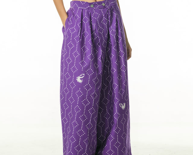 "Nitik Ayam" - Two Buttons Maxi Pants