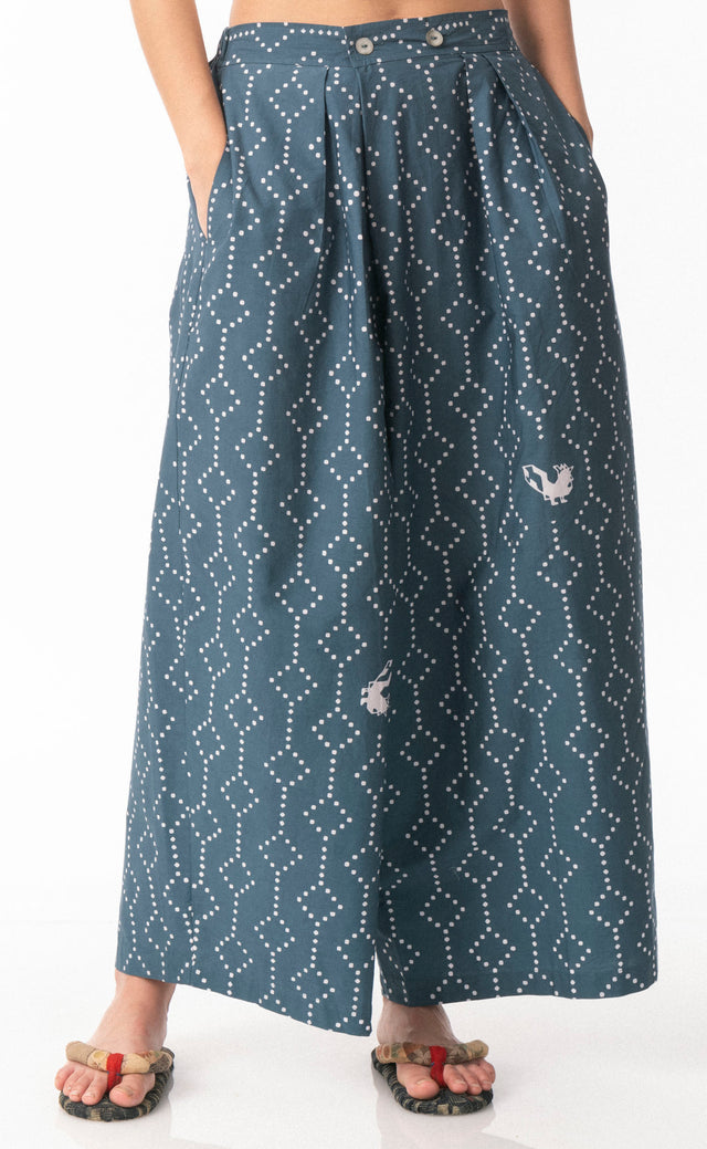 "Nitik Ayam" - Two Buttons Maxi Pants