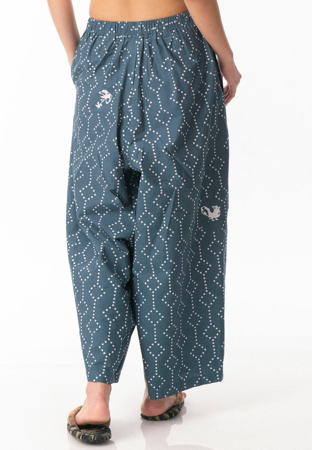 "Nitik Ayam" - Two Buttons Maxi Pants