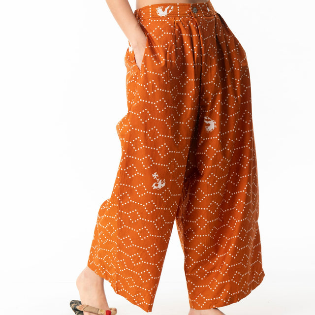 "Nitik Ayam" - Two Buttons Maxi Pants