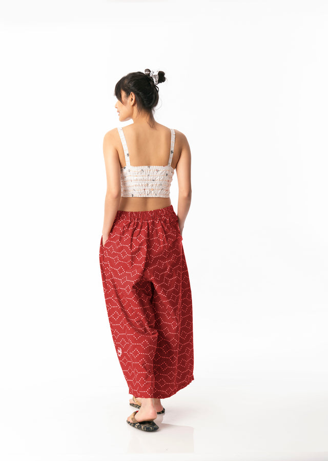 "Nitik Ayam" - Two Buttons Maxi Pants