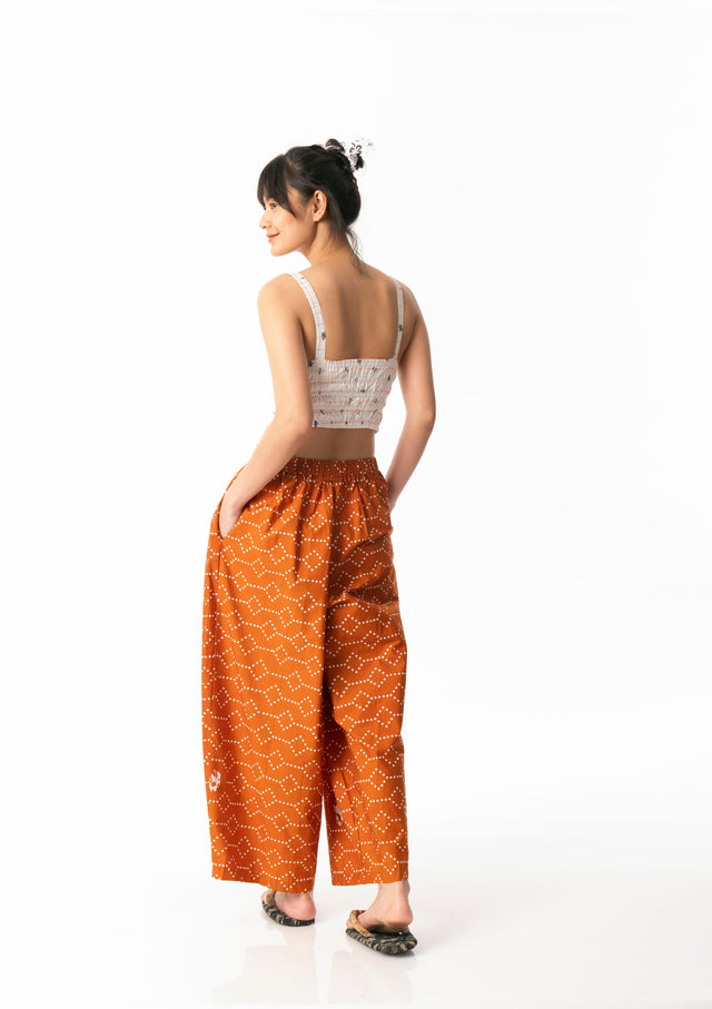 "Nitik Ayam" - Two Buttons Maxi Pants