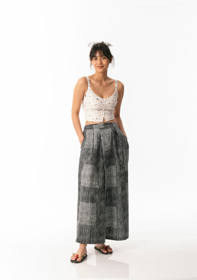 "Lapis" - Two Buttons Maxi Pants