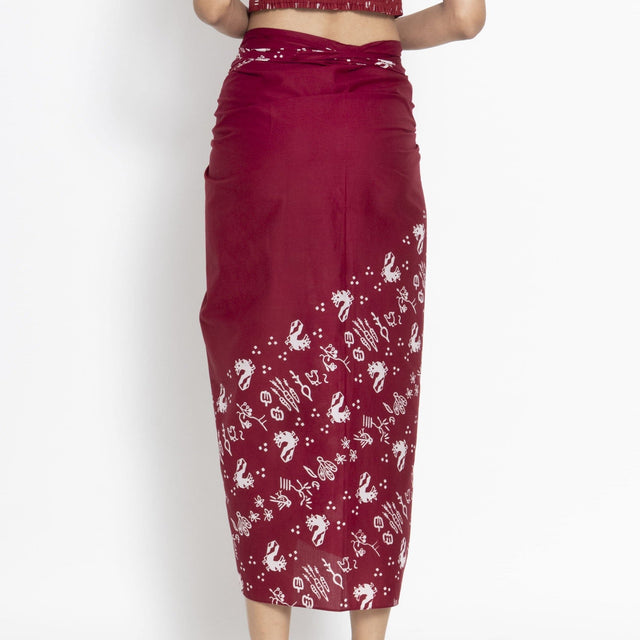 "Tumbuh" Pagi Sore - Wrap Skirt