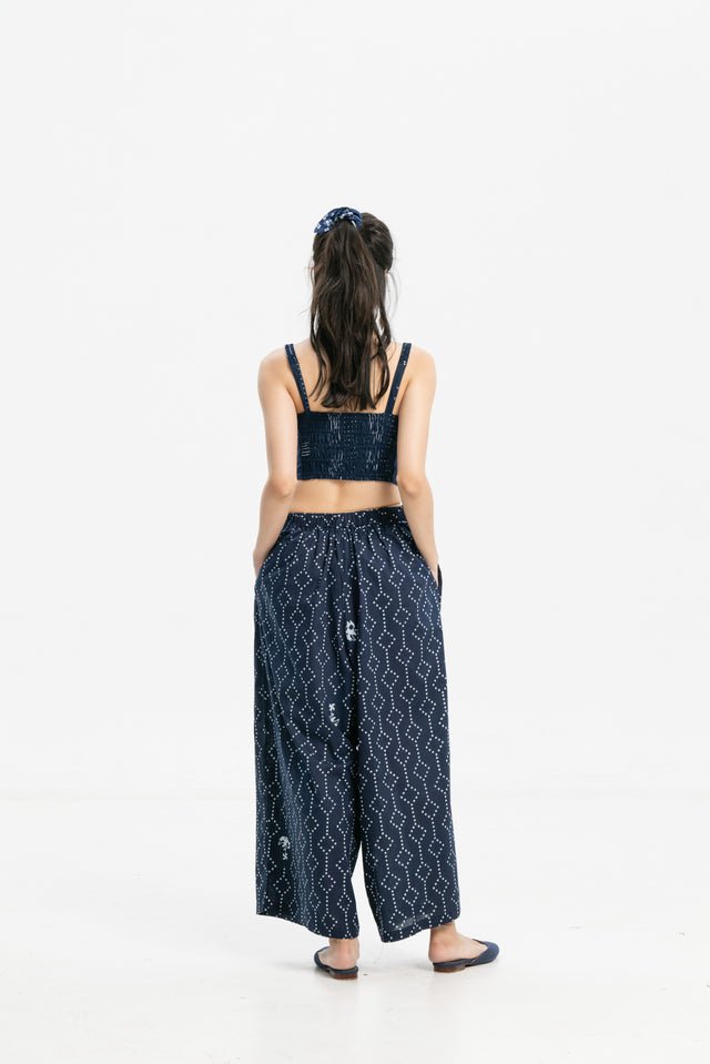"Nitik Ayam" - Plant-based Dye Two Buttons Maxi Pants
