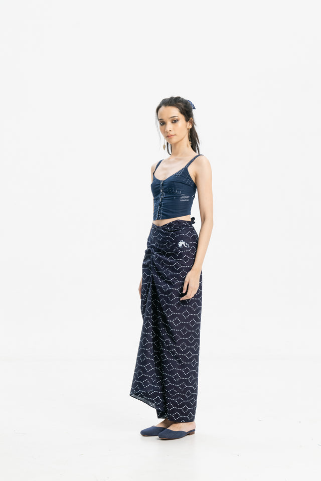 "Nitik Ayam" - Plant-based Dye Wrap Skirt