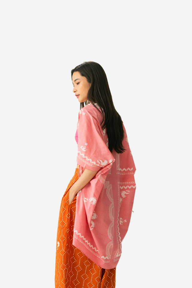 “Puspa” - Ayam Empat Kotak Outer, Plant-Based Dye