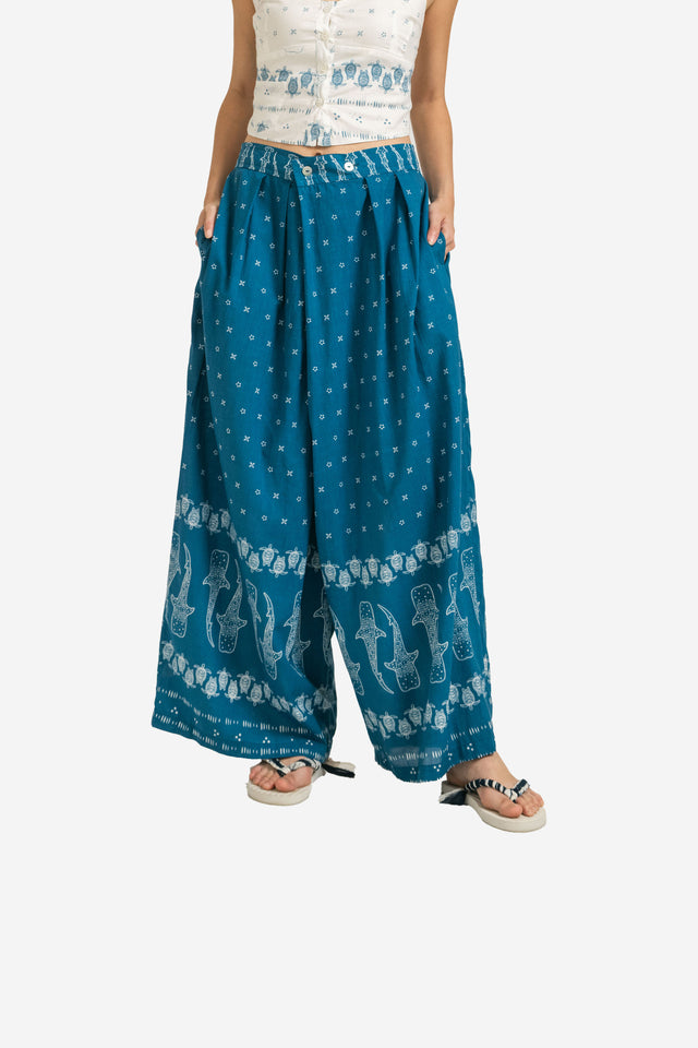 ”Mosaik” - Woman's Two Buttons Maxi Pants