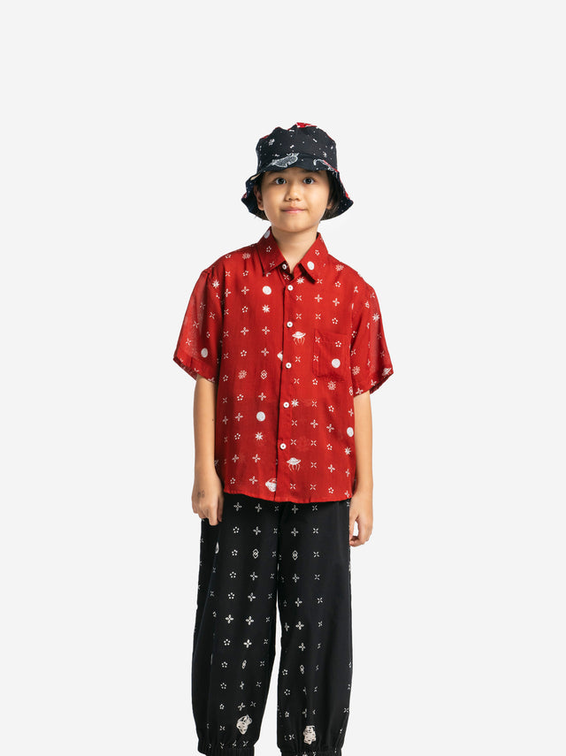 ”Sejauh Mata Memandang X Eko Nugroho” Kids Short Sleeve Shirt