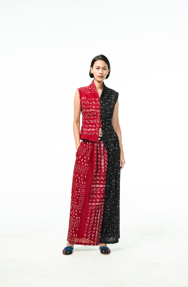 "Bambu" - Two Buttons Maxi Pants