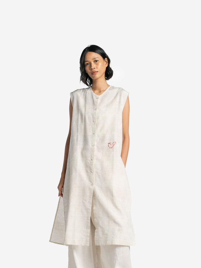 “Tenun Ayam” Silk-Pineapple Leaf Fiber Baju Santai