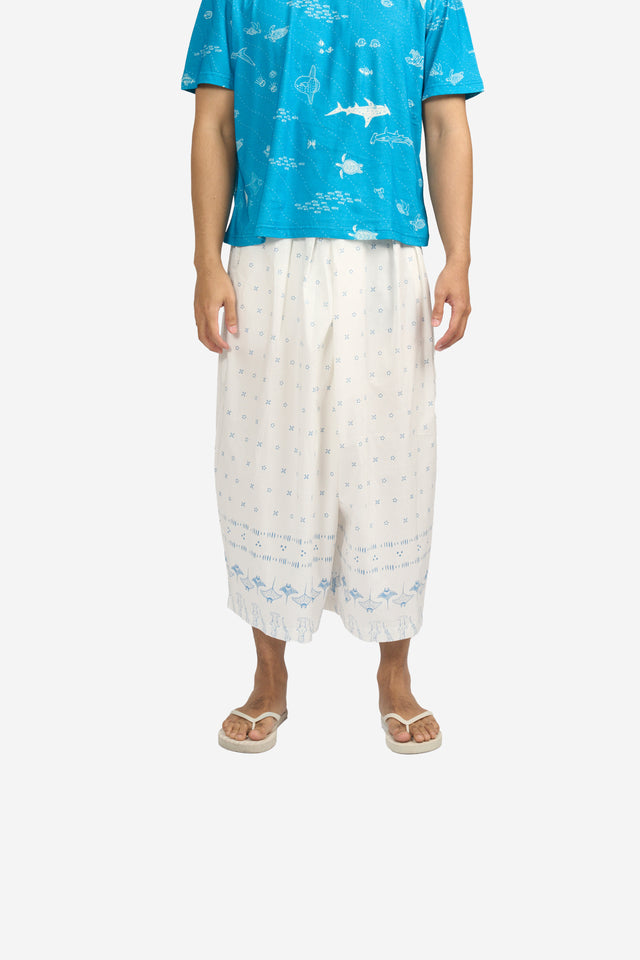 ”Mosaik” - Two Buttons Midi Pants