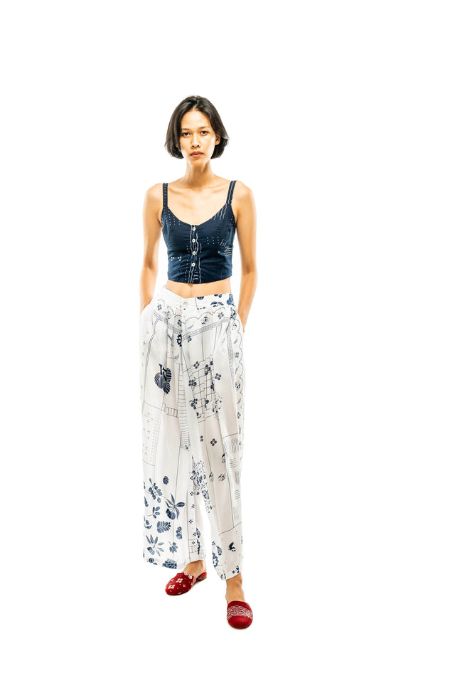 "Tambal" - Two Buttons Maxi Pants