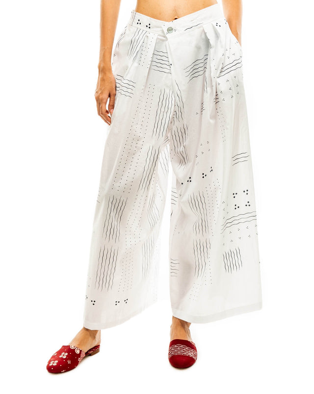 "Ombak Laut" - Two Buttons Maxi Pants