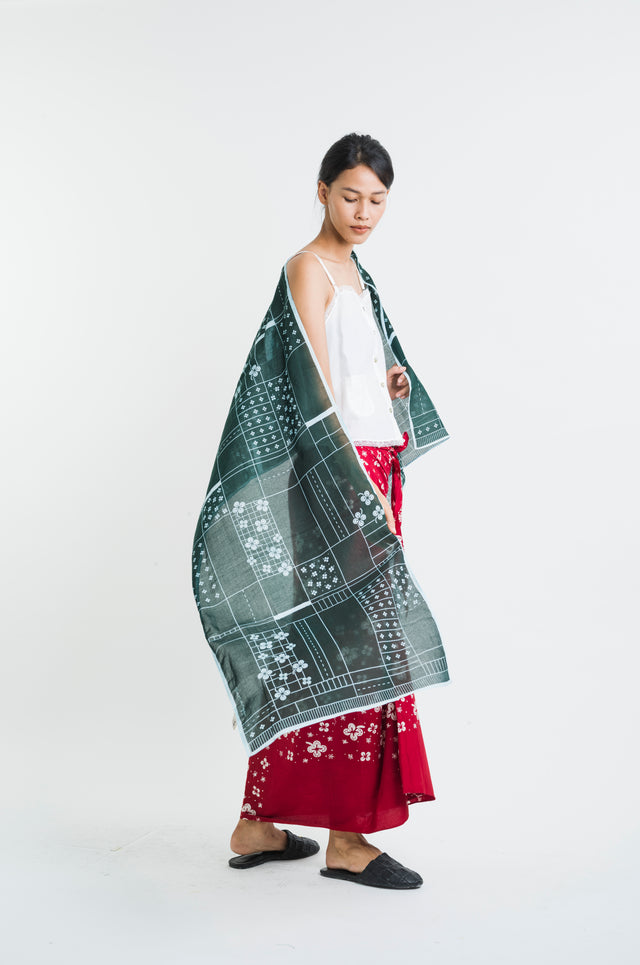 "Semanggi Traffic" - Shawl