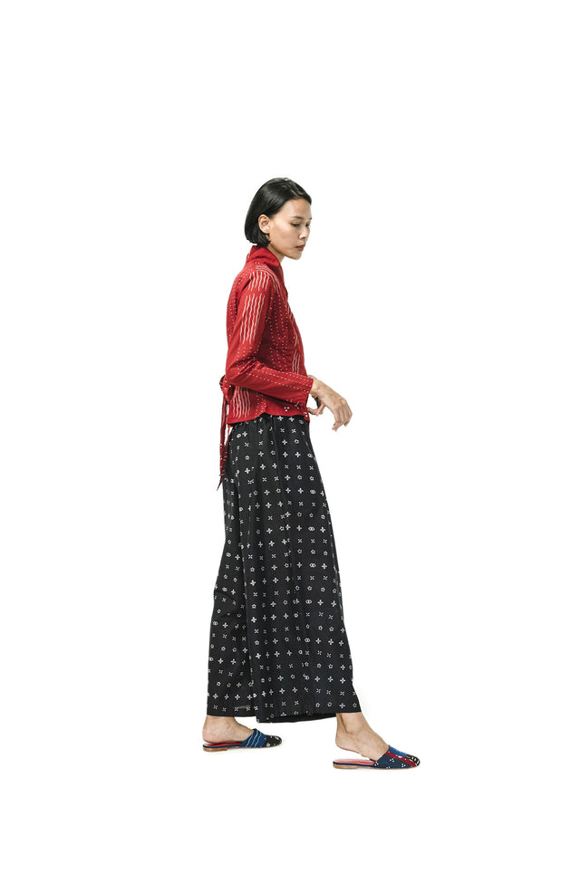 "Wiji" - Two Buttons Maxi Pants