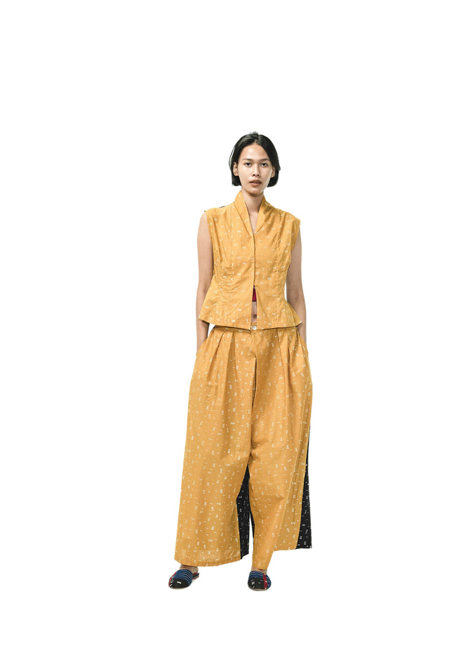 "Bambu" - Two Buttons Maxi Pants