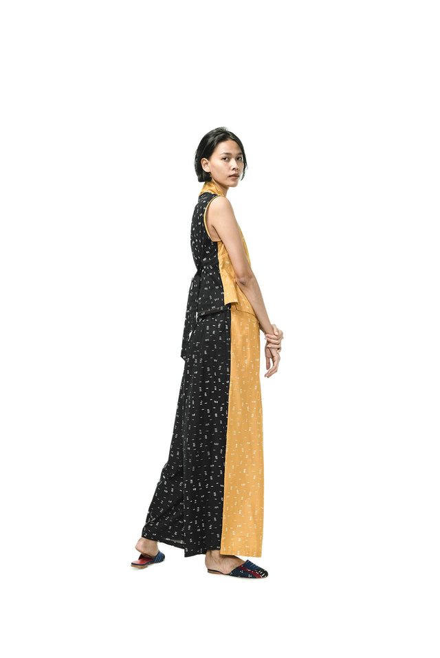 "Bambu" - Two Buttons Maxi Pants